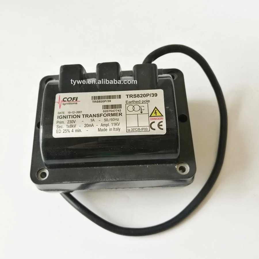 TRS820P COFI ignition transformer TRS820P/39 8KV burner ignition transformer, boiler burner spare parts