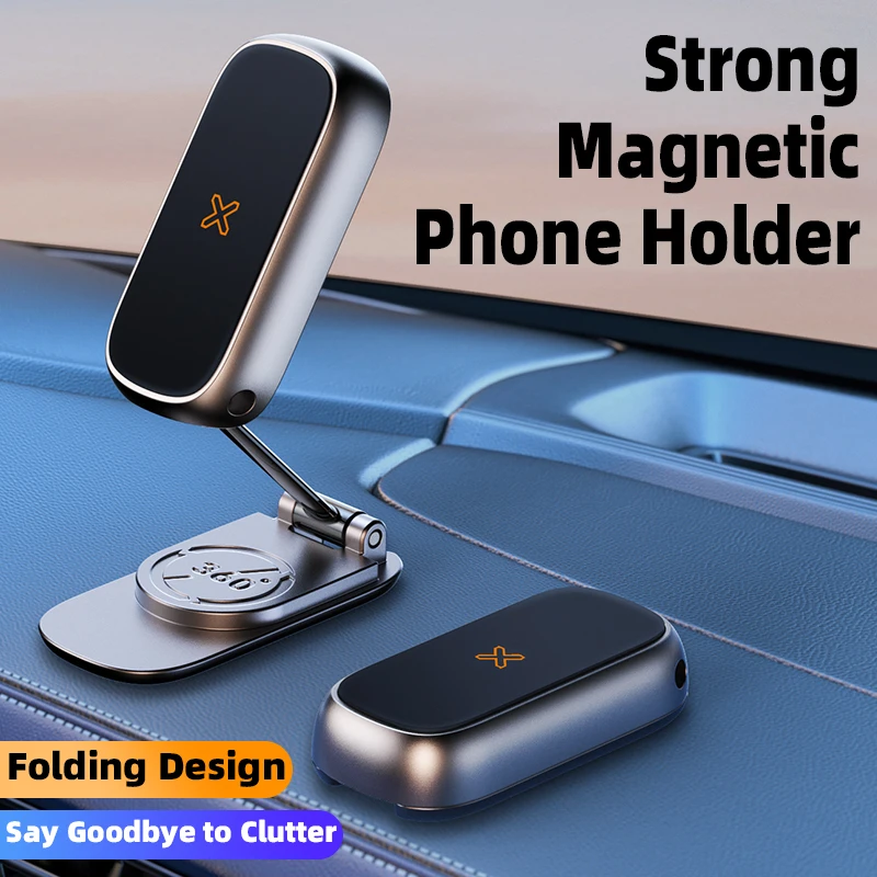 Dashboard 360 Rotation Magnetic car Phone Holder for Car Metal Magnetic Phone Mount car Phone Holder