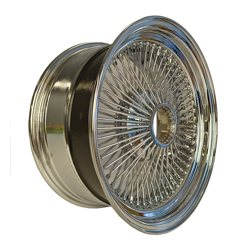 13 14 15 16 17 18 20 22 Inch Steel Wire Wheels Straight 72 100 150 Spokes All Chrome Silver Spinners 4 5 6 Holes Car Rims
