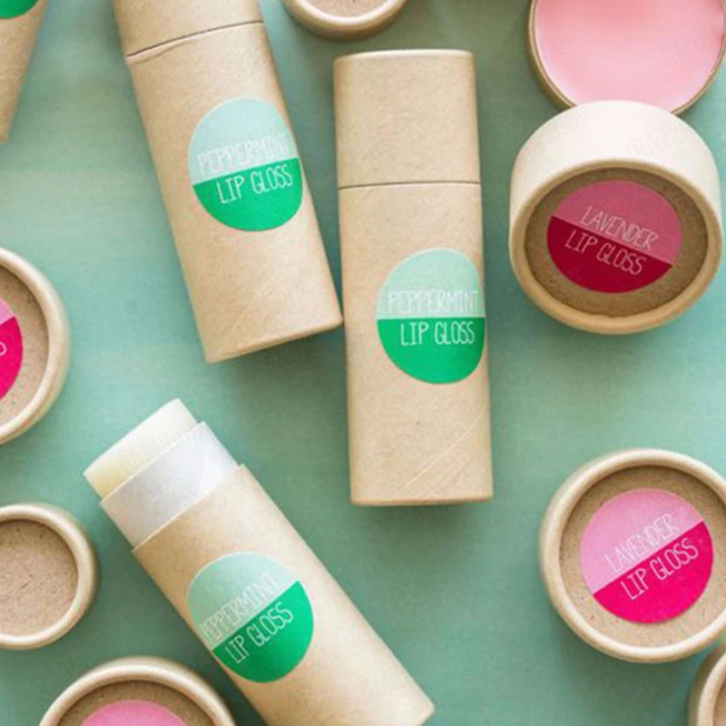 Eco Friendly Kraft Paper Tubes Biodegradable  Deodorant Stick Packaging