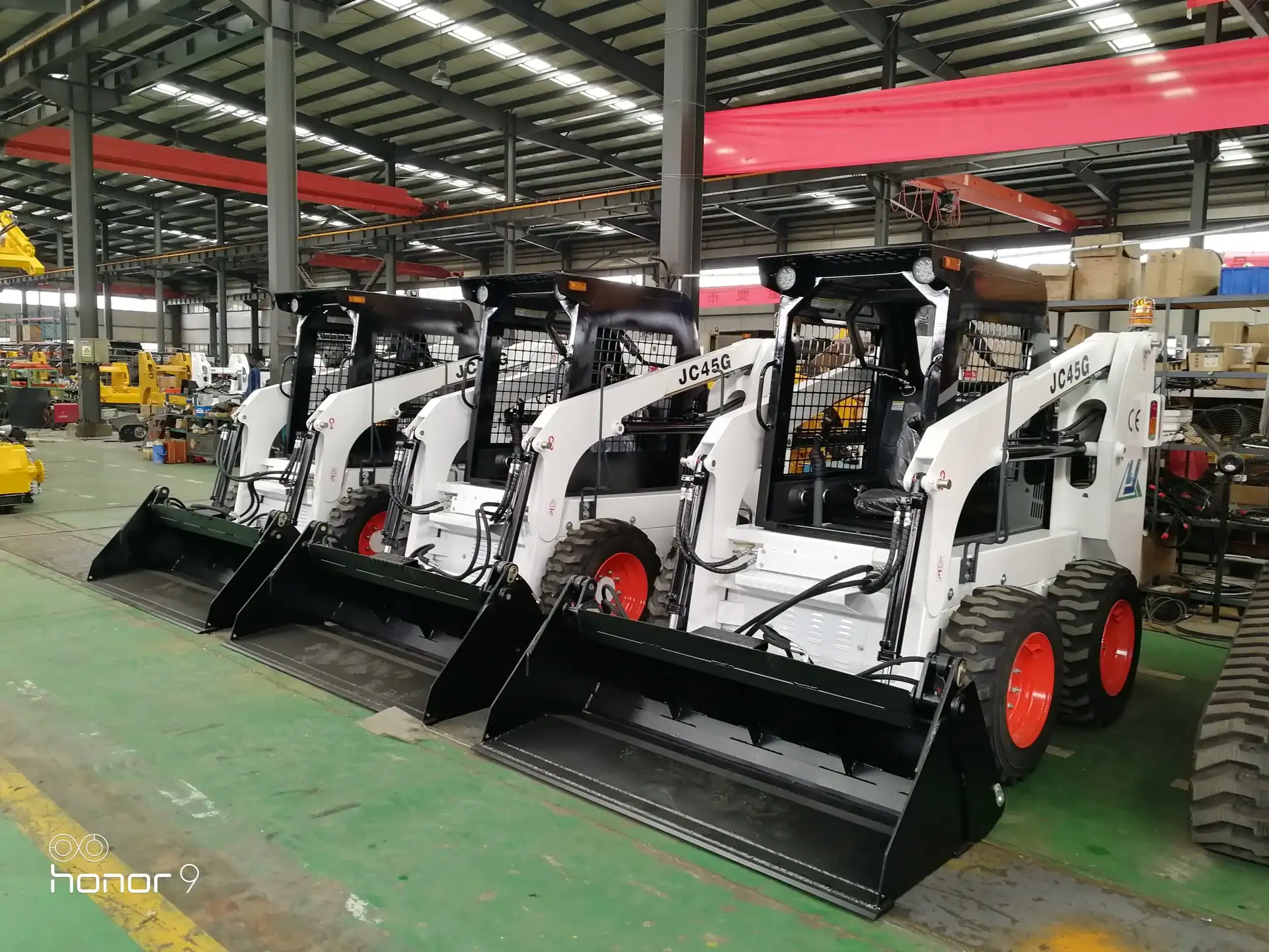 SNSC Mini tractor Backhoe steer loader, wheel track skid steer loader with attachment