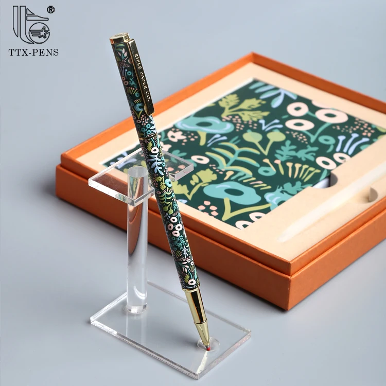 TTX Custom Logo School Journal Stationary Blank Notebooks Hardcover PU Leather Notebook Business With Pen Gift Set Packaging Box