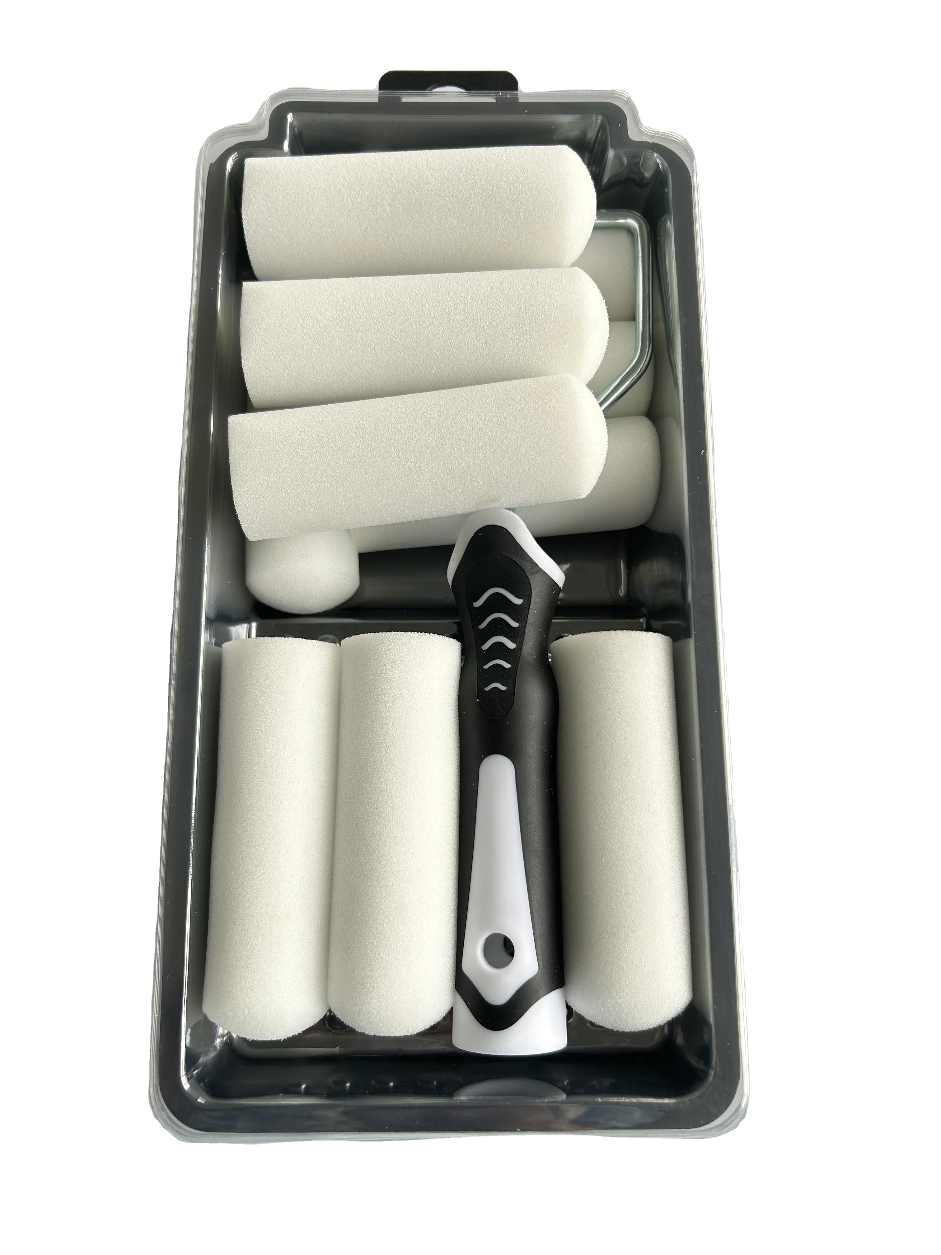Hot sale 4inch foam paint roller sleeve and 4 inch tray Set paint roller set