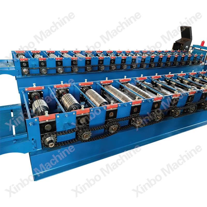 Xinbo Automatic Color Steel Portable Self Lock standing seam roof panel standing beam metal roof roll forming machine