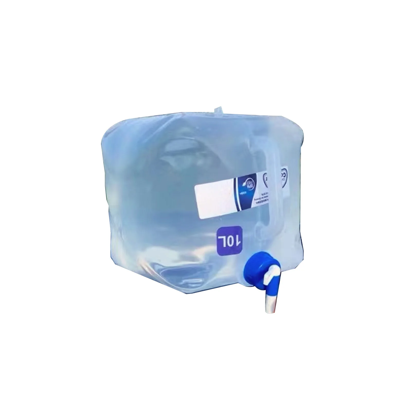 Outdoor folding square water bag with water tap car portable thickened food grade bucket outdoor drinking water storage tank