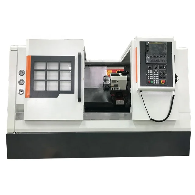 cnc FANUC T50 Best Sold mesin bubut torno para metal Senior Precision cnc Slant Bed Linear Guide Lathe Machine Direct Sale