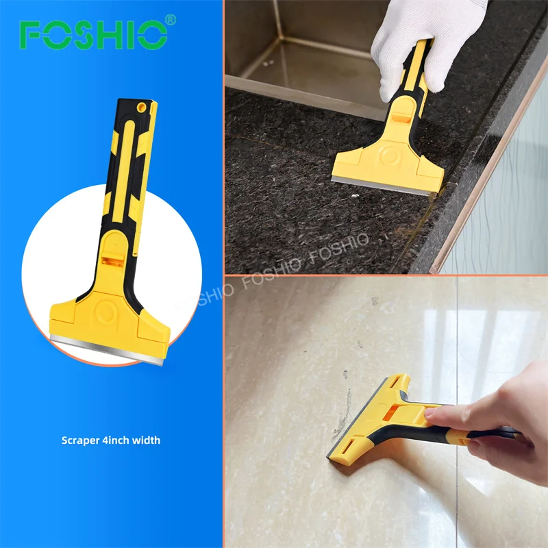 Foshio Design Wholesale Price  Razor Blade Scraper Tool Clean Paint Wallpaper Remover Cleaning Products Glass Scraper Tool