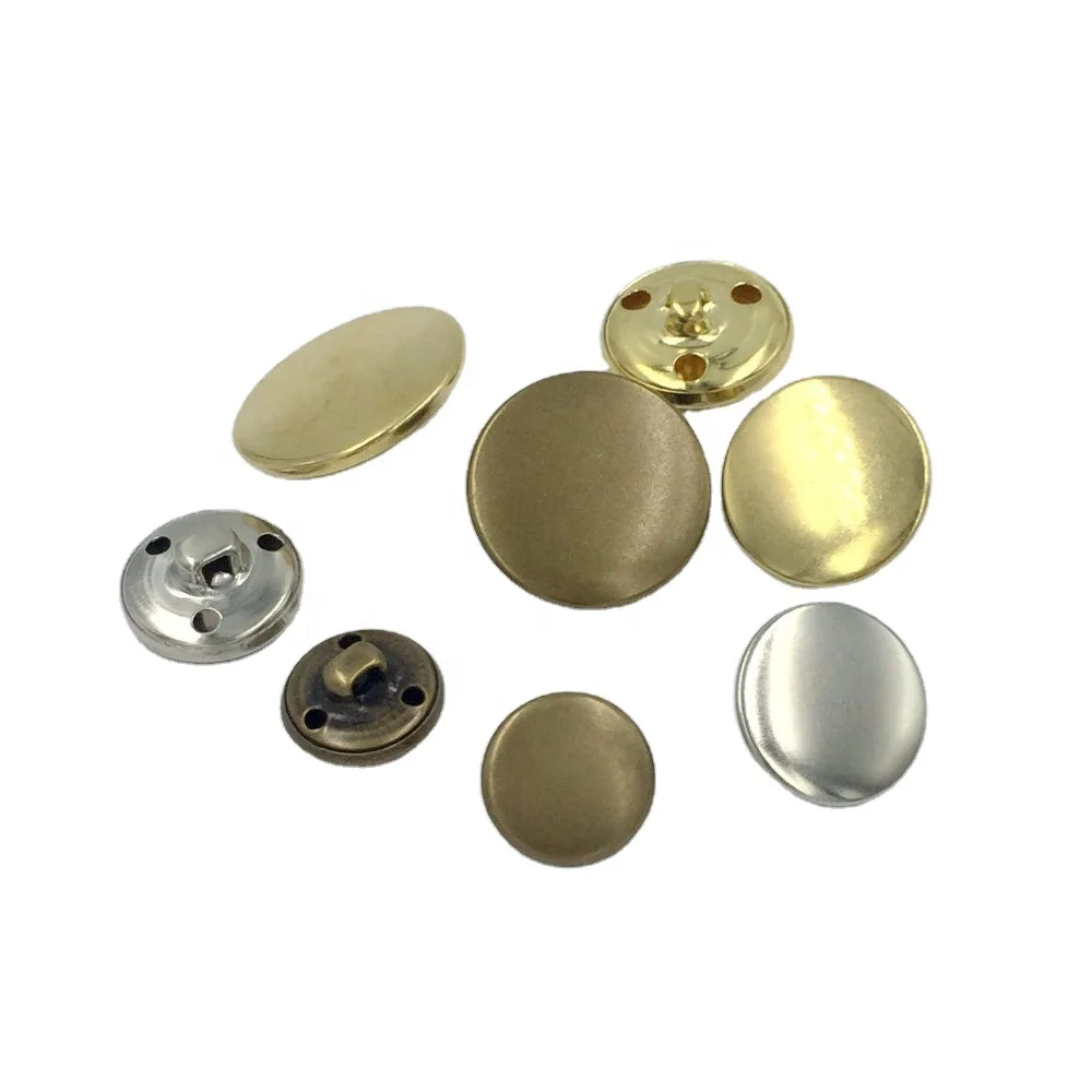 Round Embossed Brass Vintage Bronze gold plated sewing metal blazer shank Coat Buttons