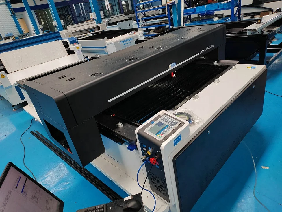 CO2 1325 laser engraving cutting machine for wood leather jewelry plastic shoes stamp laser engraved