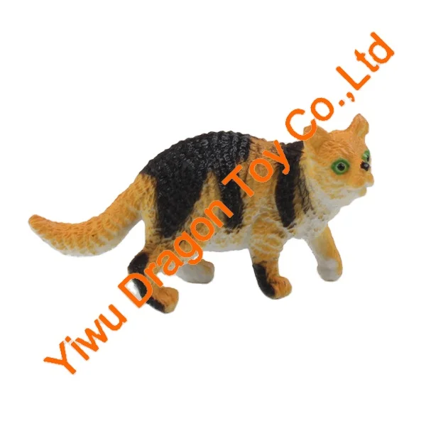 Wholesale Custom Plastic Cute Diverse Styles Cat Animal Figurines PVC High Simulated Interesting Mini Cat Toys For Children