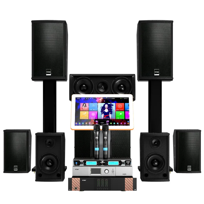 ATSH X6 7.1 Home Theater System Professional 7.1 Audio Surround Speaker With Karaoke Machine Karaoke speaker Voice on demand