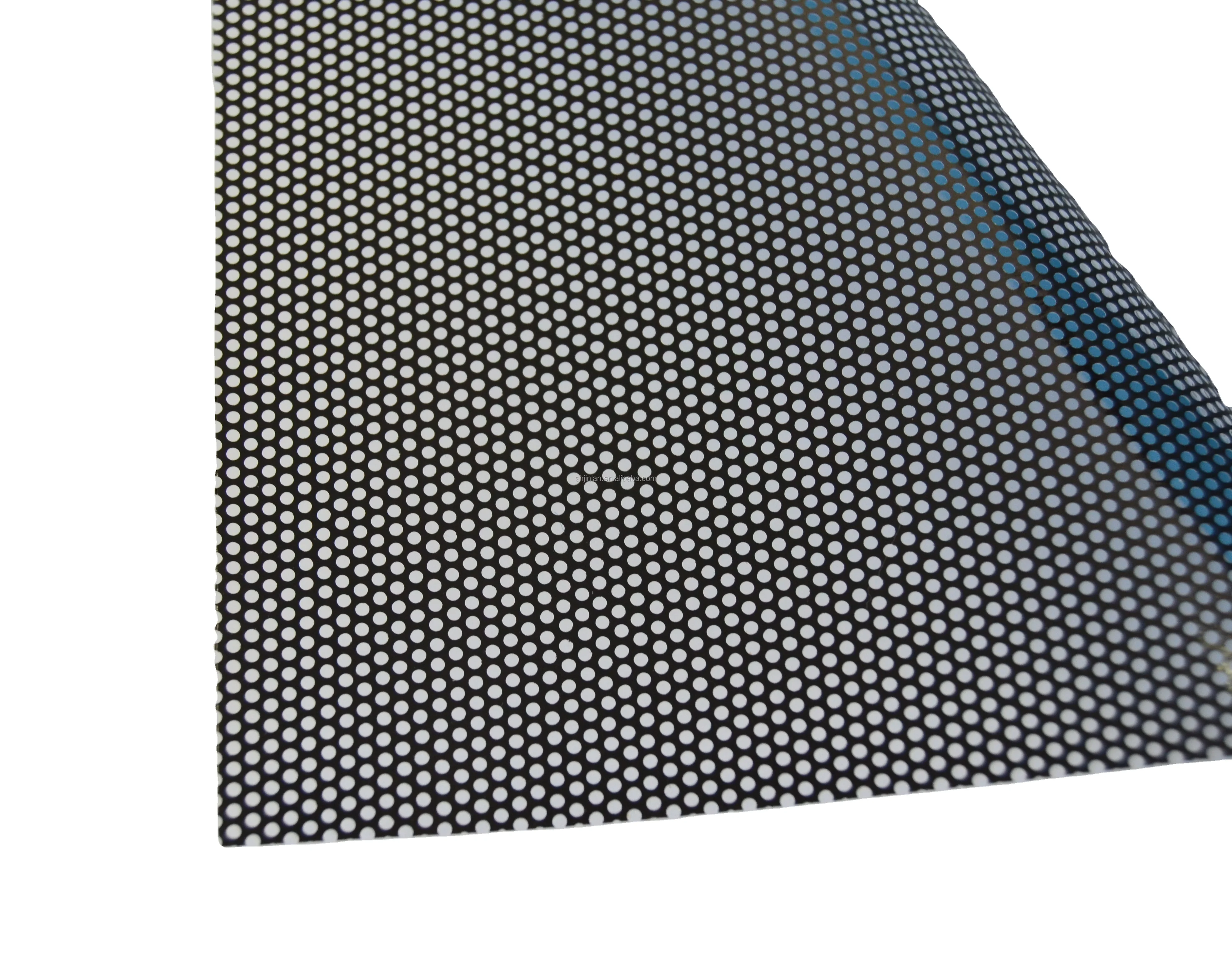 Rich one way vision vinyl uv sensitive film vision calendar for out door of best china printing