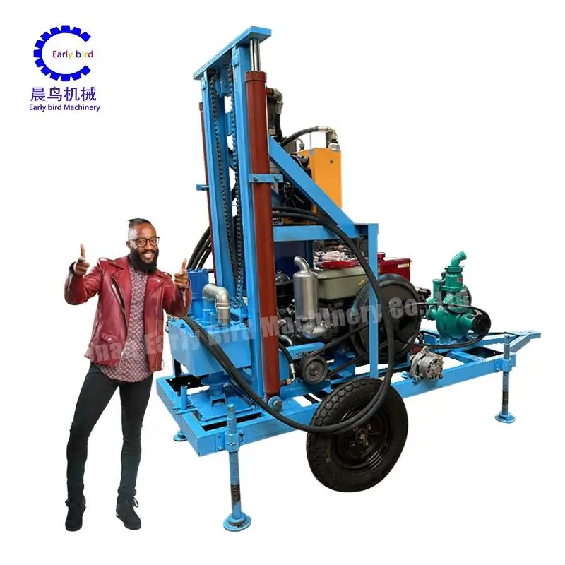 Wholesale of 150m 70m 200m portable small water well drilling rig for sale Craigslist well drilling rig