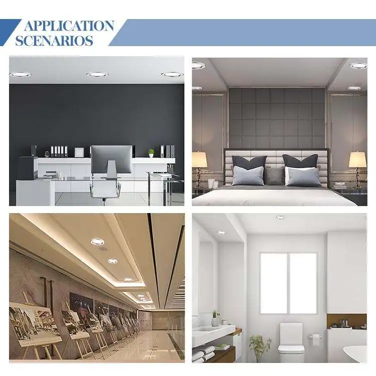 Ip20 Ultra Slim Ceiling Aluminum Surface Trimless Gu10 6 Inch Led Cob Surface Mounted Recessed Panel Light Led Light Downlights