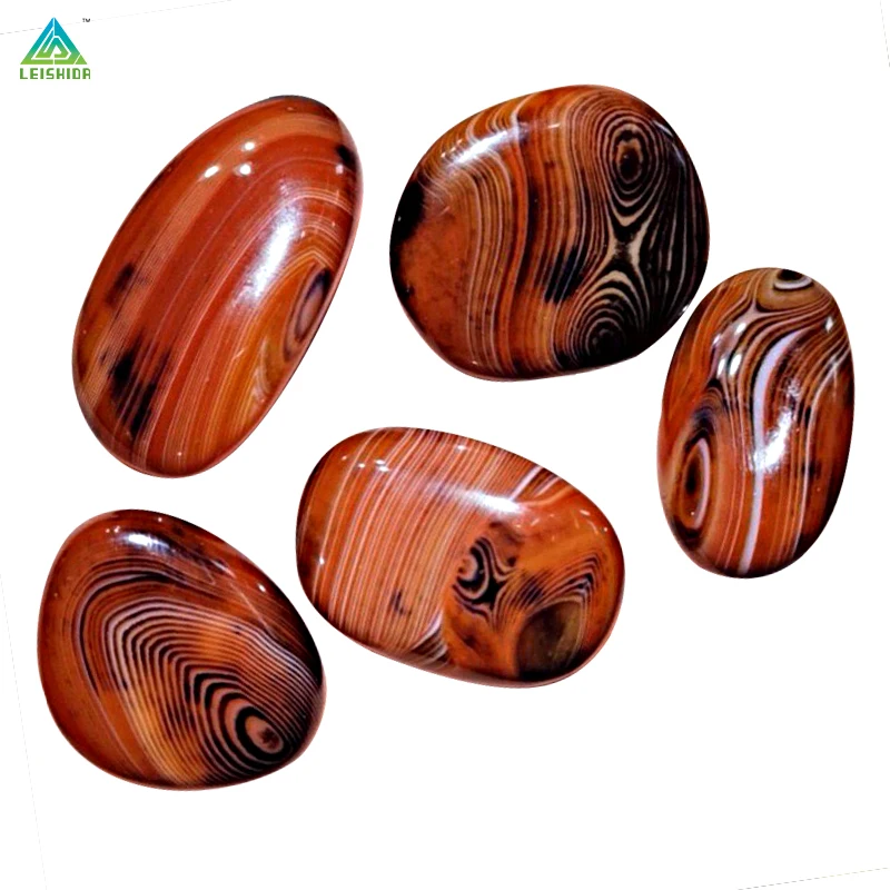 Leishida YuHua Stone Red and Colorful Cobbles & Pebbles in Fish Tank Landscape Garden Pea-Shaped Stones