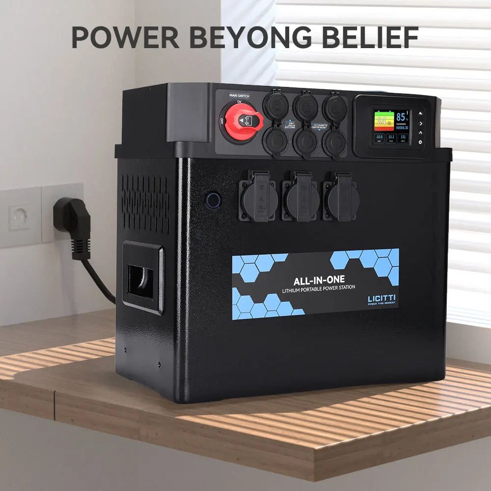 Hot Sale 600W 1000W 3000W Power Station Portable Supply Large Capacity Home Application Powerst Banks With Lifepo4 Solar Cell