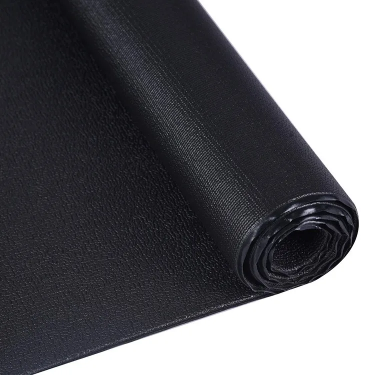 Durable PVC Treadmill Mat black Non Slip bike exercise equipment yoga fitness mat