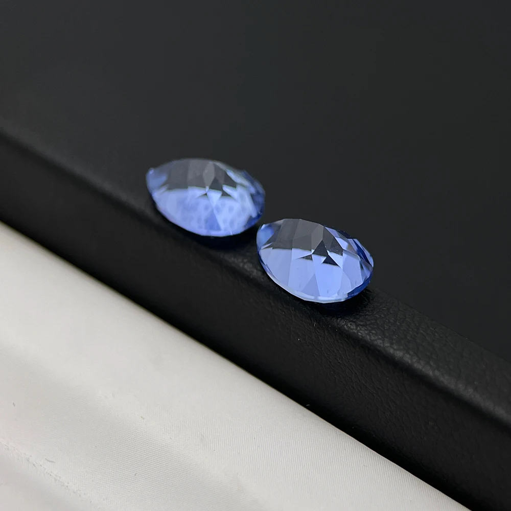 Lab Grown Gemstone Wholesale Loose Gemstones Pear Cut Cornflower Blue Sapphire For Making Jewelry