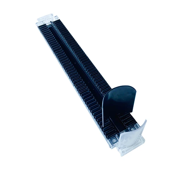 Black Plastic Shelf Automatic Refill Pushing Pusher In Supermarket Retail Matched Dividers Rails