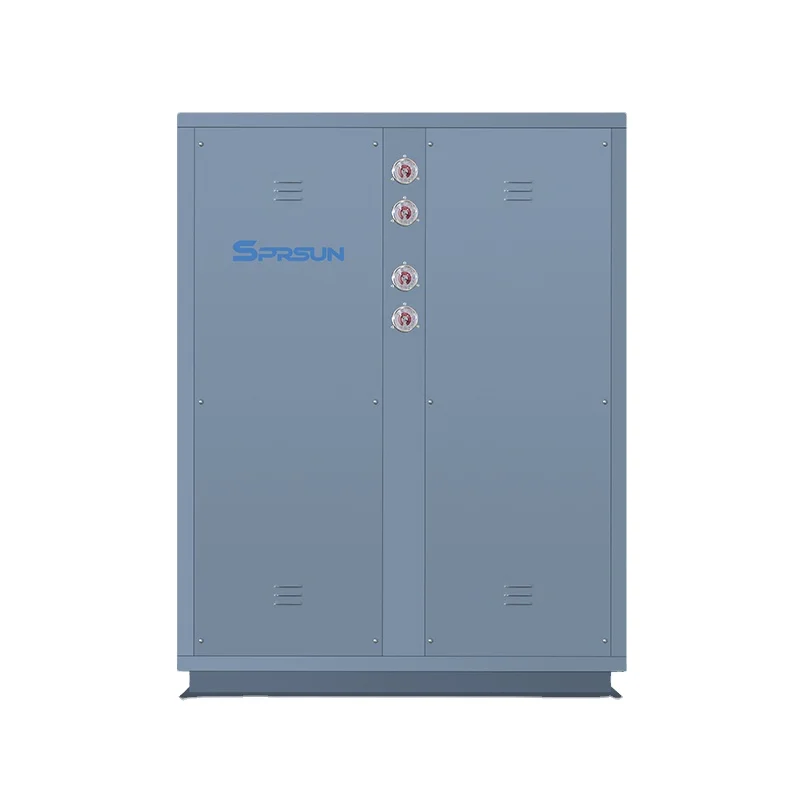house geothermal heat pump water ground source for hot water or floor heating