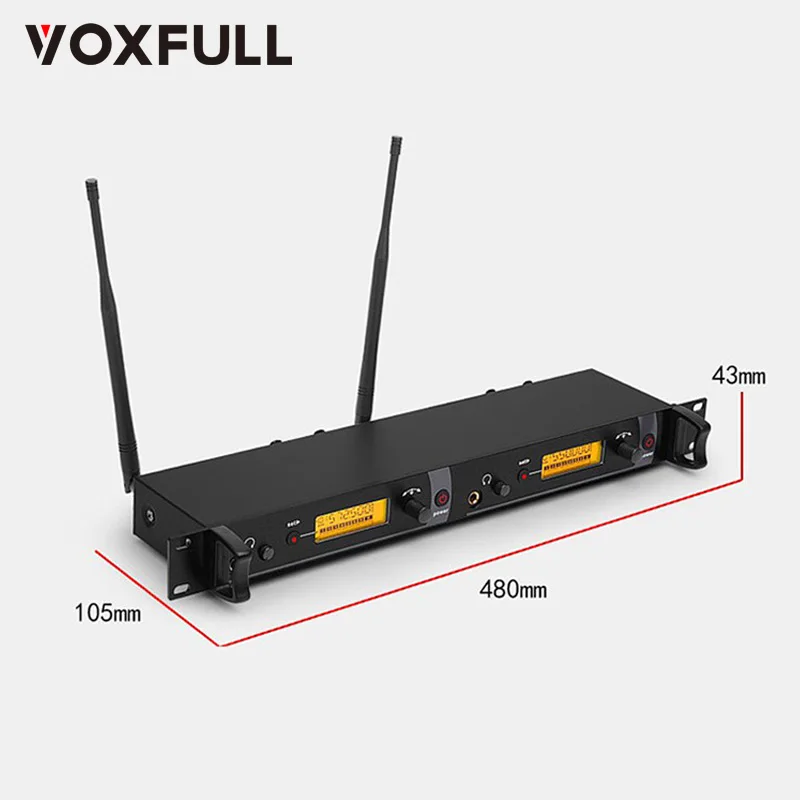 Voxfull DM2000 Professional Stage 6 Channel Wireless Ear Return Monitoring System