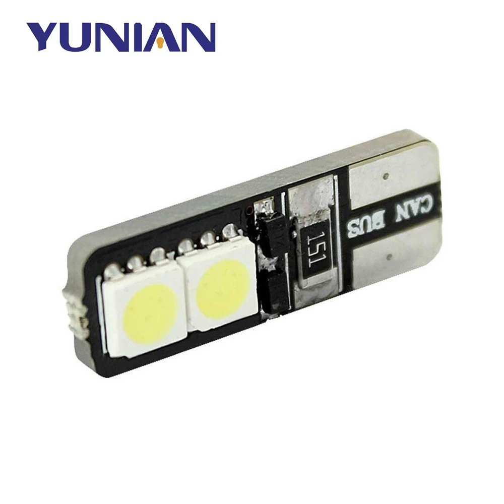 Wholesale T10 4SMD 5050 LED Canbus No Error bulbs Car Side Wedge Light Bulb White license plate light Width lamp signal light