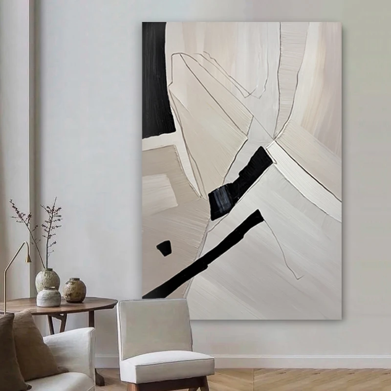 Wholesale Wabi-sabi Wind 3D hand-painted texture oil painting home decor