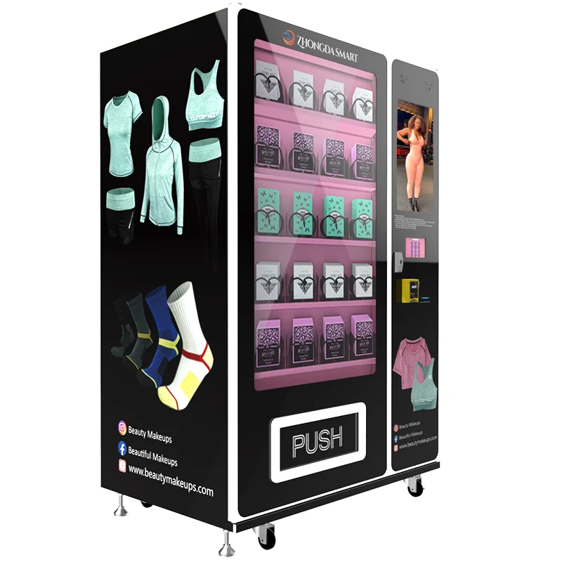 Attractive Design Cloth Vending Machine T-shirt Vending Machine Touch Screen Custom Tight Suit Vending Machine with Applepay