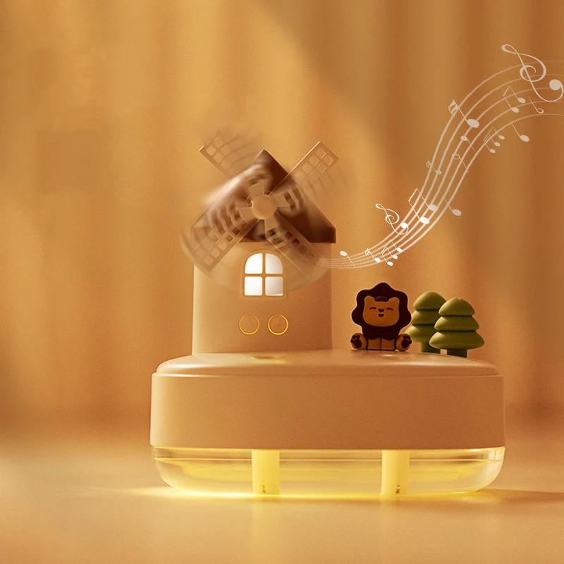Fashion Cute Night Light Private Design Custom Lamp Kid Music Box Humidifier For Home