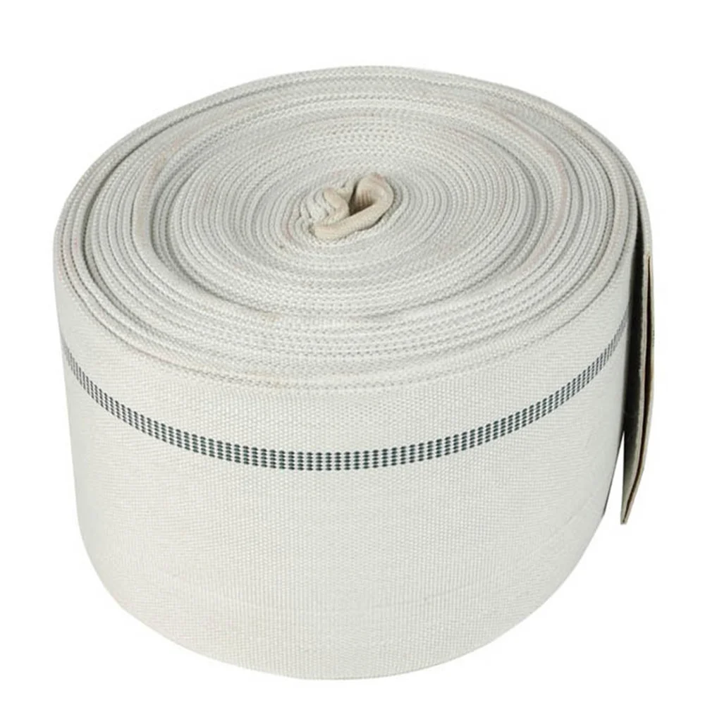 New Products 3 Inch 150 PSI White Color Cotton Canvas Collapsible Fire Hose