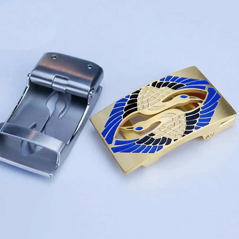 Wholesale hot sale inner size 35mm stainless steel belt automatic buckle