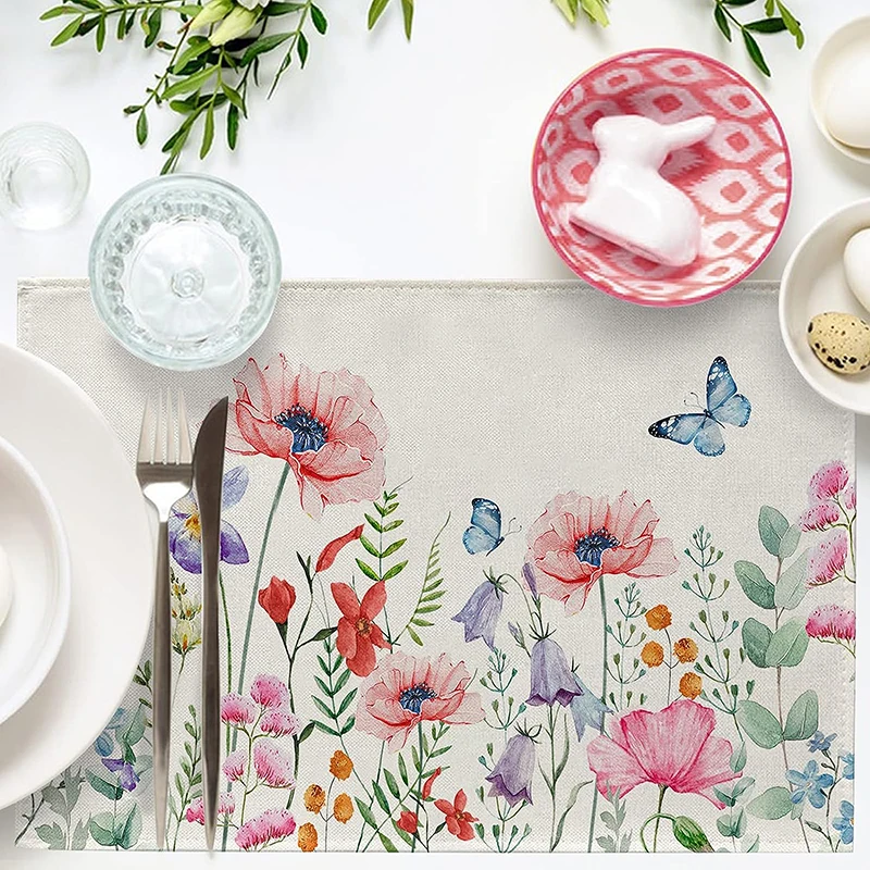 Premium Luxury Cotton Napkins Modern Disposable PVC and Paper Wedding Place Mats Whitewash Woven Elegance Placemats