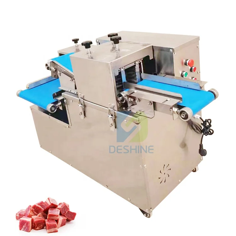 Automatic commercial meat cutting machine meat dicer cuber custom meat cube strip cutter