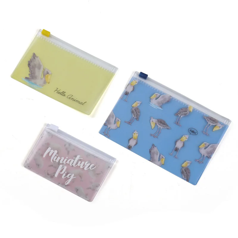 
Customized and personalized PVC multicolored file pencil box zipper pencil bag storage bag 