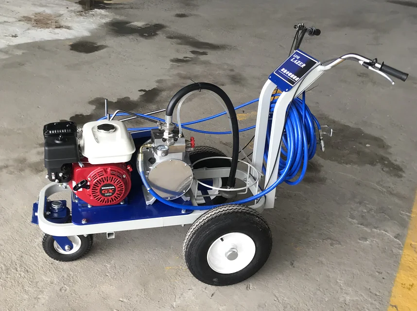 Double gun double nozzle cold paint single sprinkler head road marking marker machine