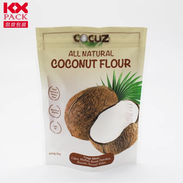 Hot Sales Custom Printed Food Packaging Bag Stand Up Pouch Ziplock Bag Mylar Bag For Coco Chips stand-up pouch