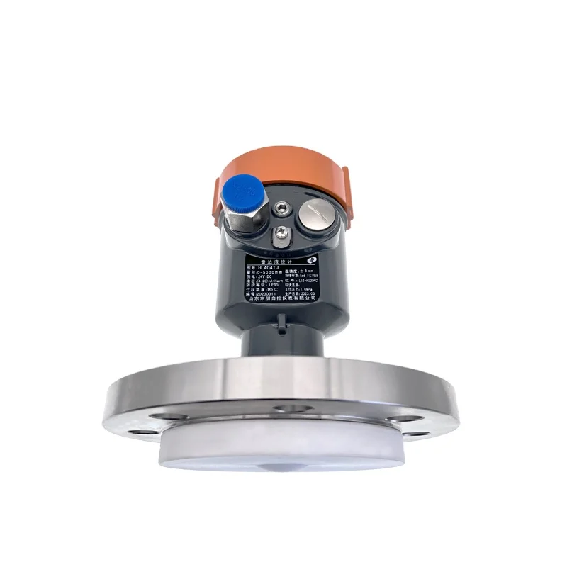 Radar type level transmitter with 80Ghz radar sensor for continuous level measurement