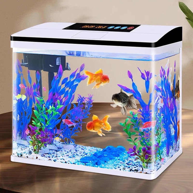 Aquarium Small Large Fish Tank Aquarium HD Glass Living Room Desktop Ecological Aquarium Fish Tank