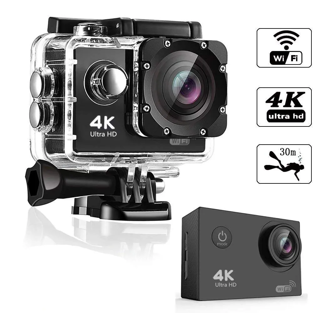 Outdoor Underwater Camera Sports Mini Video 1080p Recording Camera Ultra Hd Wifi 4k Waterproof Action DV Camera
