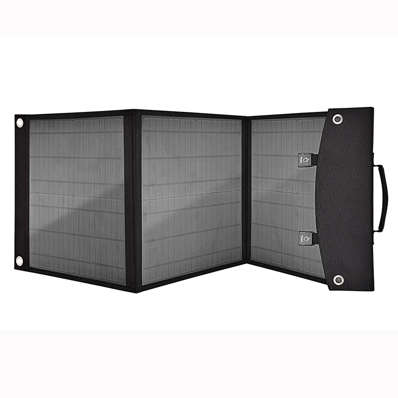 
60W Portable Folding Solar Panel Carry bag USB Folding Mobile folding solar panel charger for Travelling 