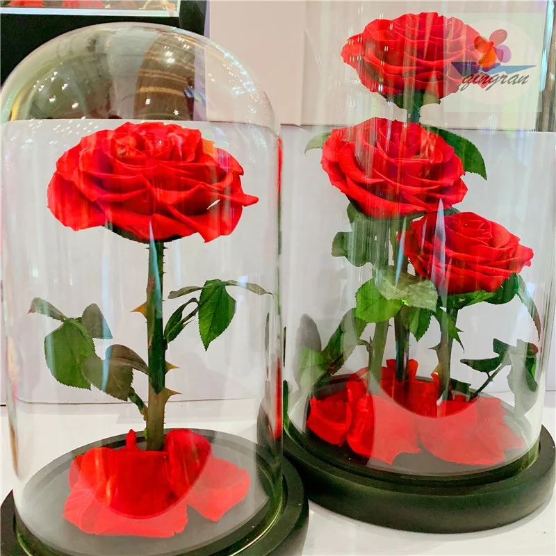 Kunming Floral Factory Supply Forever rose long Lasting flower Rose with 45 colors