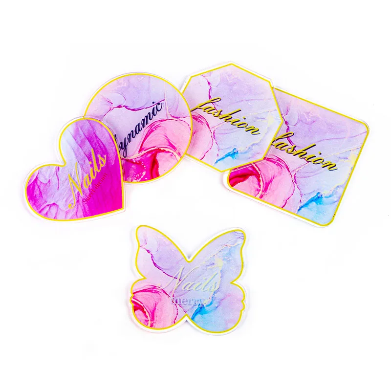 Nail Art Palette Polish Natural Resin Drawing Color Display Mixing Pallet Makeup Nail Gel Painting Tray tool Wholesale