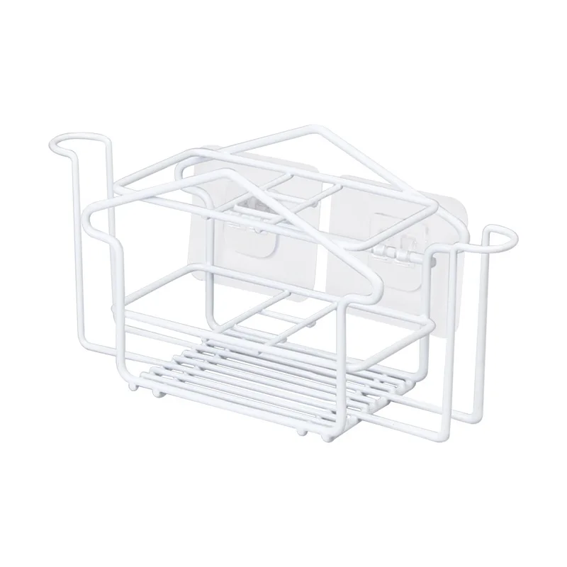 New design Bathroom Storage Wall Mount Rack Chrome Towel Holder Soap Holder Steel Storage Holder With Suction Cup