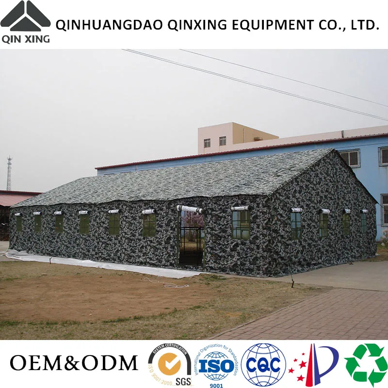 QX factory 10 to 50 men big  waterproof canvas winter camping outdoor soldiery ground force defense tent restaurant tent
