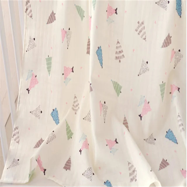 Baby diaper fabric 100% cotton muslin fabric