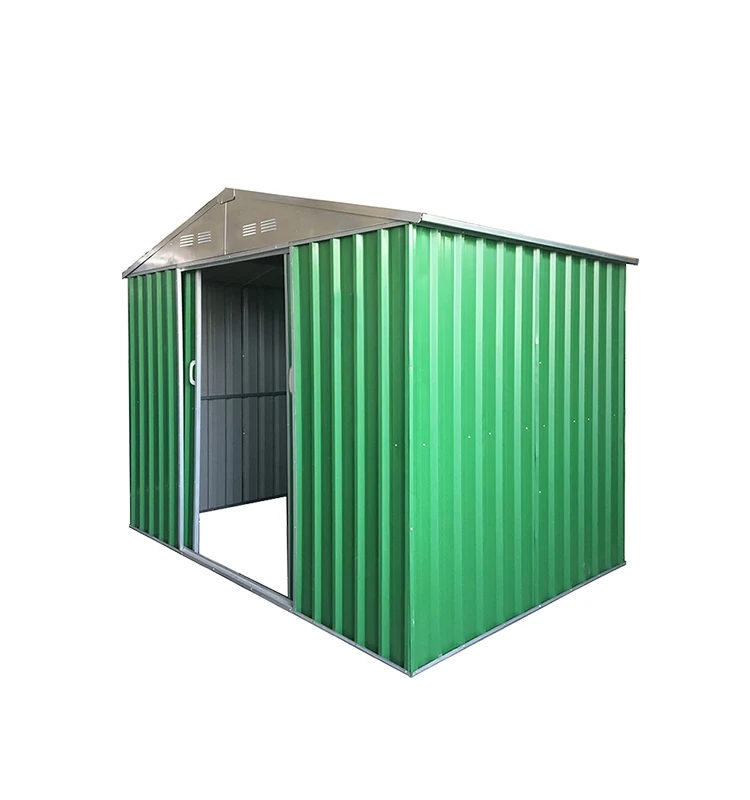  H 8 x 10 FT Apex Roof Outdoor Garden Shed With Sliding