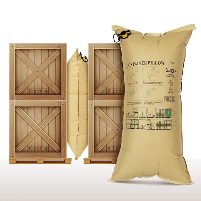 Reusable Container Inflatable Dunnage Air Bags Kraft Paper Dunnage Bag