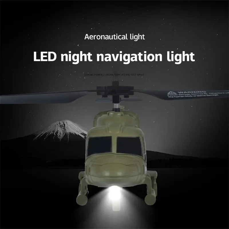 2G Electric Remote Control Helicopter Toy with Light Boy Gifts Beginner Level Flying  Flying Toy