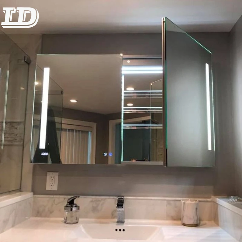 Storage Smart LED Vanity Bathroom Mirror Cabinets