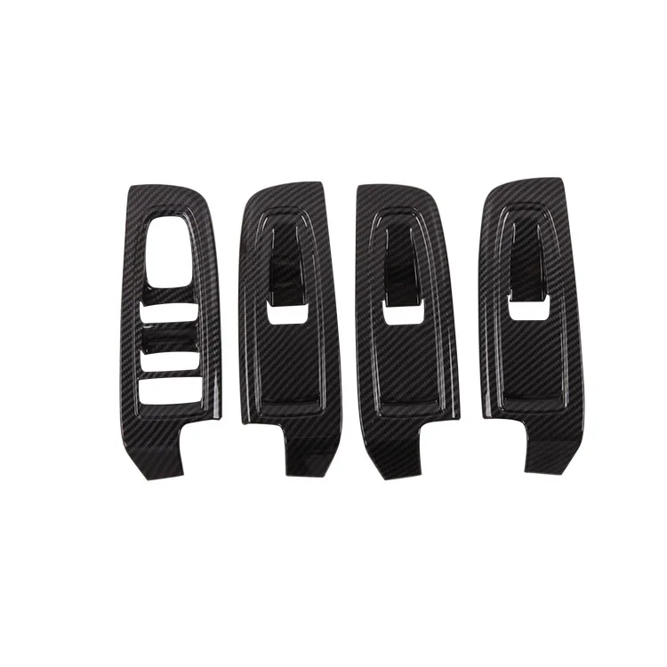 Carbon Fiber ABS Frame Stickers Protective Cover Trims For Subaru Forester 2019 Car Interior Decoration Accessories